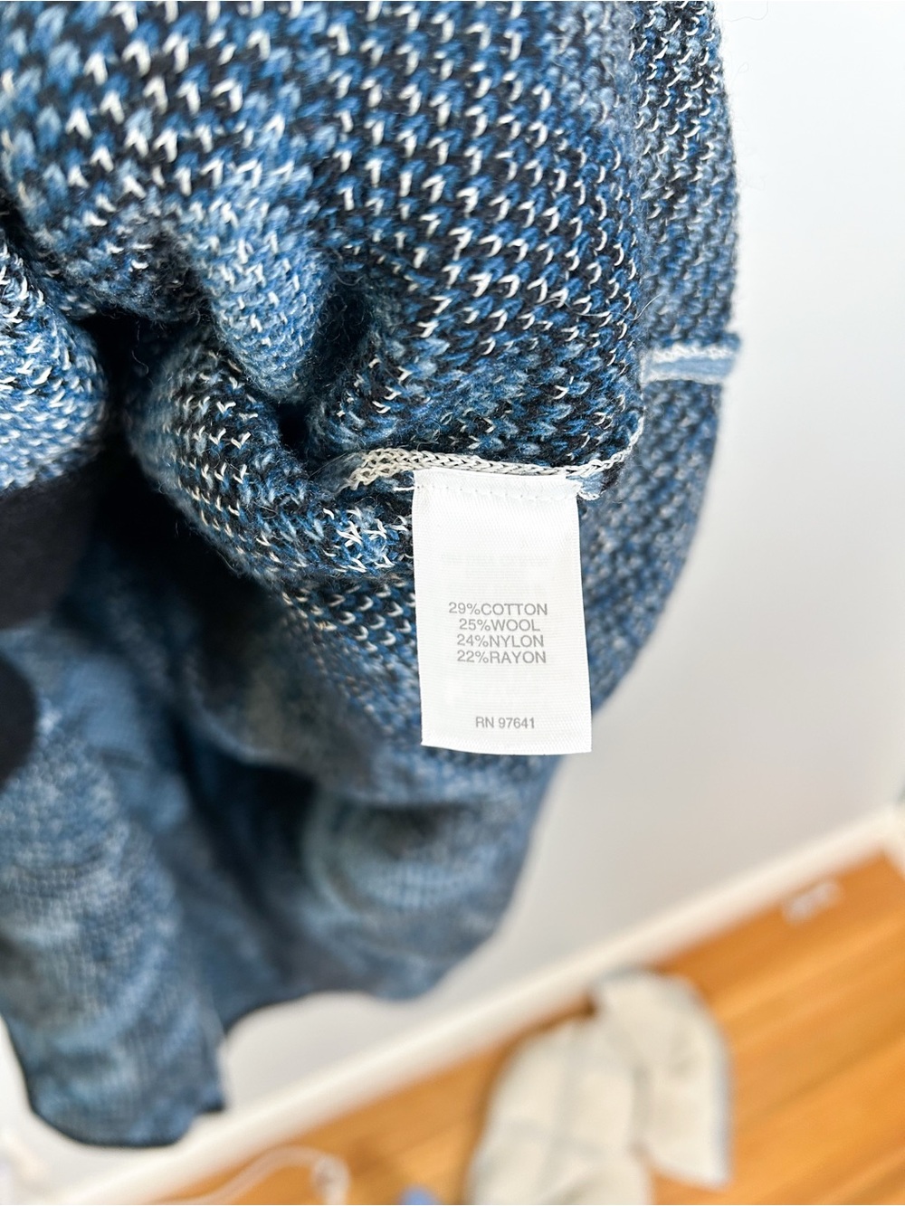 J. Jill Prussian Blue Multi Chestnut
Hill Topper Cardigan Sweater - Picture 6 of 8